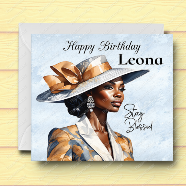 Black Woman Birthday Card I2